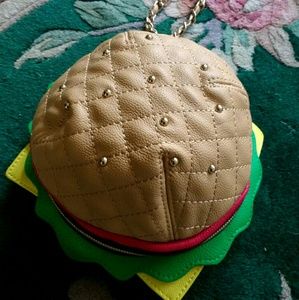 Betsey Johnson  "Nice buns"cheeseburger wristlet